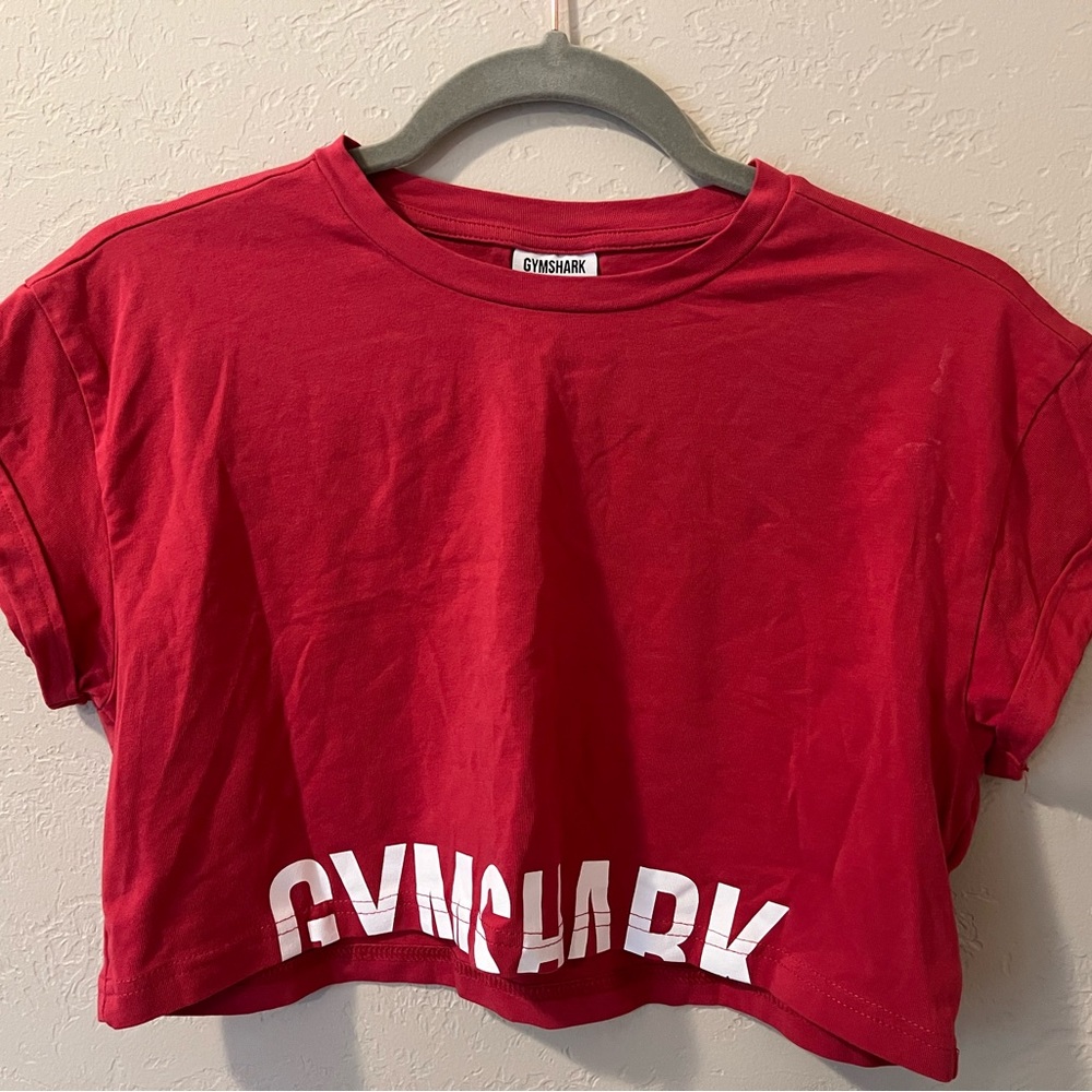 GYMSHARK Crop Top | Pink | Small